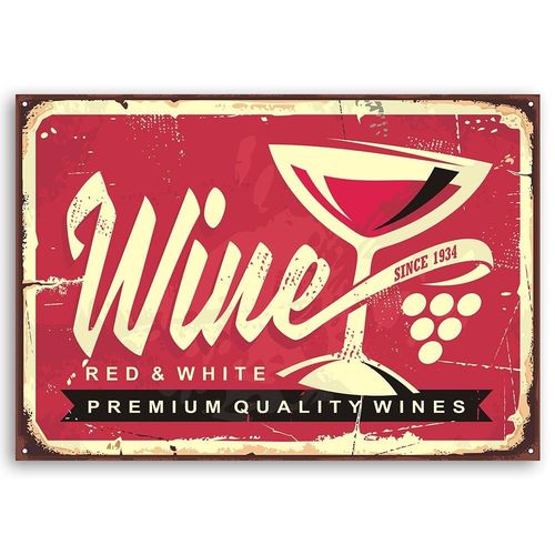 Deco Panel, Retro - wino 120x80 na Arena.pl