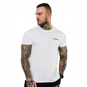 KOSZULKA TRENINGOWA SPORTOWA FITNESS T-SHIRT BASIC MĘSKA - GymBeam M biała
