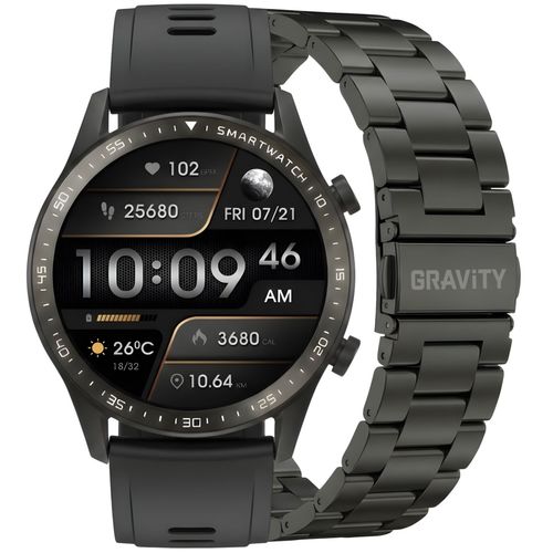 smartwatch gravity czarny bransoleta i pasek gt10-1 na Arena.pl