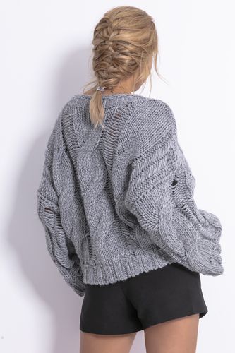 Sweter CHUNKY KNIT F776 Mocca S/M na Arena.pl