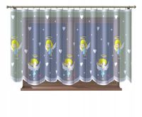 Firana dziecięca ANIOŁY serduszka dla dziewczynki malowana 250x150