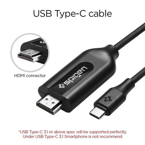 SPIGEN C20CH TYPE-C TO HDMI CABLE 200CM BLACK na Arena.pl