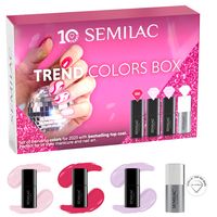 SEMILAC Zestaw lakierów hybrydowych Color Tends Box