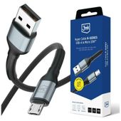 kabel 3mk hyper cable n-series usb-a do  microusb qc 3.0 5v/2a 10w