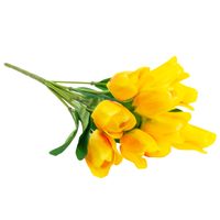 DUŻY BUKIET TULIPANÓW X9 ŻÓŁTY TULIPANY SZTUCZNE