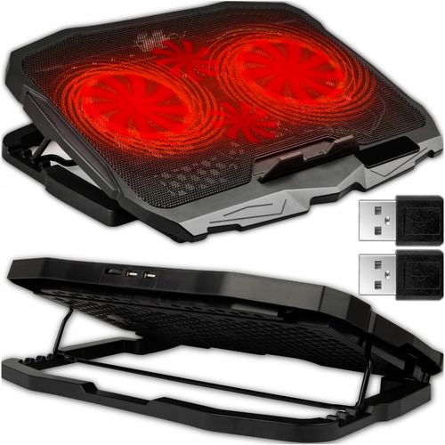 PODSTAWKA CHŁODZĄCA POD LAPTOPA WIATRAK DO KOMPUTERA NOTEBOOKA RGB 12-17" na Arena.pl