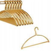 Wieszak Na Ubrania Do Szafy Wieszaki TSG-616 Metalowe Gold 5szt