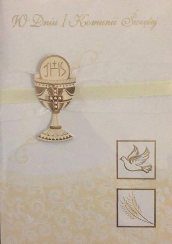 karnet Komunia Premium B6 + koperta wzór P-KKO- 003 na Arena.pl