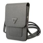 guess torebka guwbsatmgr szary/greysaffiano triangle