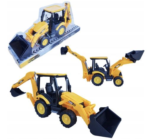 DUŻA KOPARKO ŁADOWARKA Z NAPĘDEM RĘCZNYM RUCHOME ELEMENTY PREZENT na Arena.pl