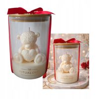 Świeca sojowa w szkle DUŻY MIŚ L walentynki prezent dla niej Dzień kobiet