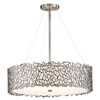 Wisząca lampa okrągła Silver Coral KL-SILVER-CORAL-P-B Kichler srebrny