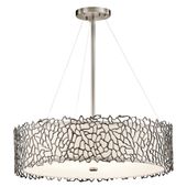Wisząca lampa okrągła Silver Coral KL-SILVER-CORAL-P-B Kichler srebrny