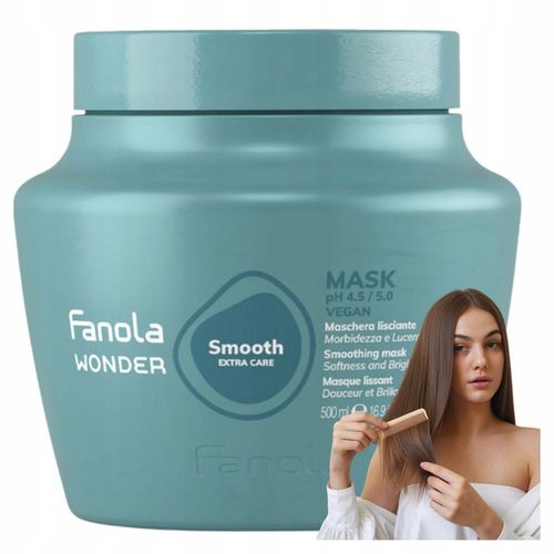 Fanola Maska do Włosów Wygładzająca Nawilżająca Wonder Smooth 500 ml na Arena.pl