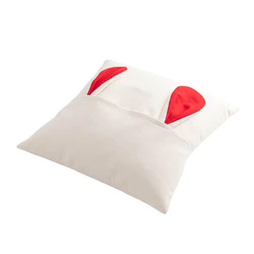 Poszewka lniana 40 x 40 cm do sublimacji - czerwone uszy na Arena.pl