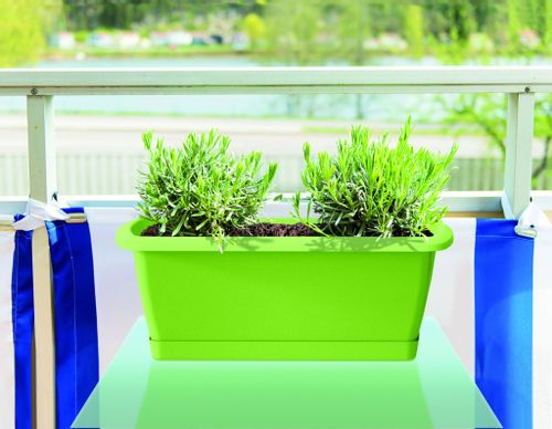 Skrzynka balkonowa ESPANA SET ISE400P | Antracyt, Kształt Prostokątny, Wymiary 18x39x14 cm, Kolor Antracyt, Prosperplast na Arena.pl