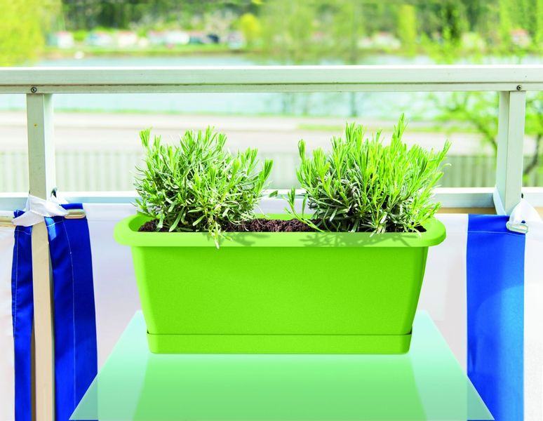 Skrzynka balkonowa ESPANA SET ISE400P | Antracyt, Kształt Prostokątny, Wymiary 18x39x14 cm, Kolor Antracyt, Prosperplast zdjęcie 2