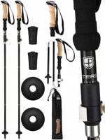 Kijki nordic walking kije trekkingowe antishock składane regulacja PETERSON