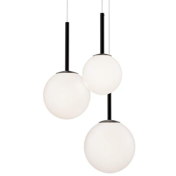 Potrójna lampa wisząca Basic Form MOD321PL-03B zwisy czarne zdjęcie 2