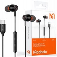 mcdodo słuchawki przewodowe do telefonu z mikrofonem dokanałowe z dac usb-c