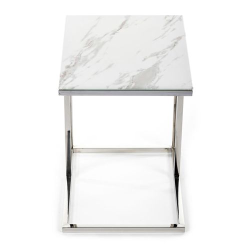 STOLIK POMOCNIK LURUS SILVER WHITE 40 CM na Arena.pl