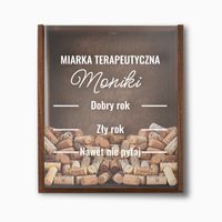 Duży POJEMNIK NA KORKI od wina z nadrukiem dla niej