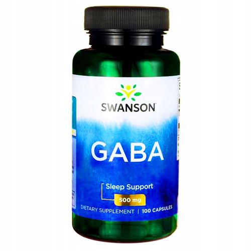 SWANSON GABA 500 mg 100 kapsułek KWAS GAMMA AMINOMASŁOWY serce NASTRÓJ na Arena.pl