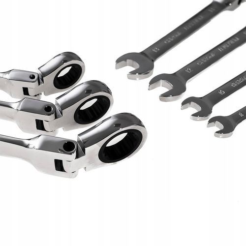 ZESTAW KLUCZY PŁASKO OCZKOWYCH 17 ELEMENTÓW MOCNE KUTE HARTOWANE na Arena.pl