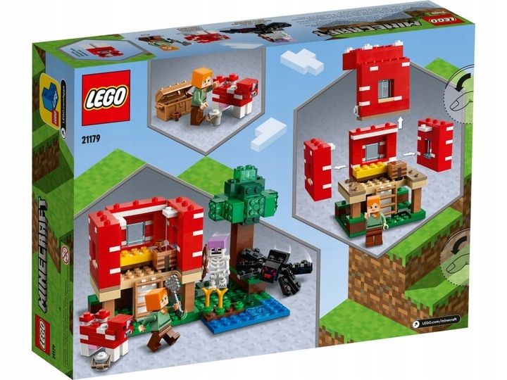 LEGO MINECRAFT 8+ DOM W GRZYBIE 21179 zdjęcie 8