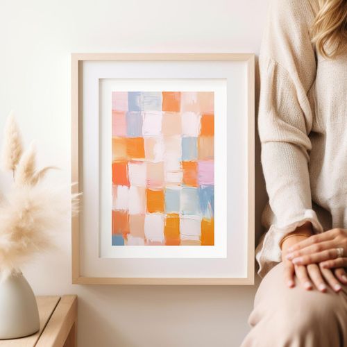 Plakat abstrakcja kolorowe plakaty 21x29,7 cm A4 na Arena.pl