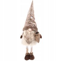 Duży skrzat świąteczny XL stojący gnom krasnal PREMIUM na prezent 80 cm