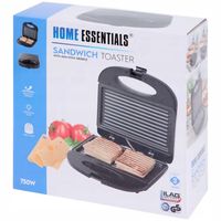 Toster Opiekacz Home Essentails 3208530 czarny 750 W