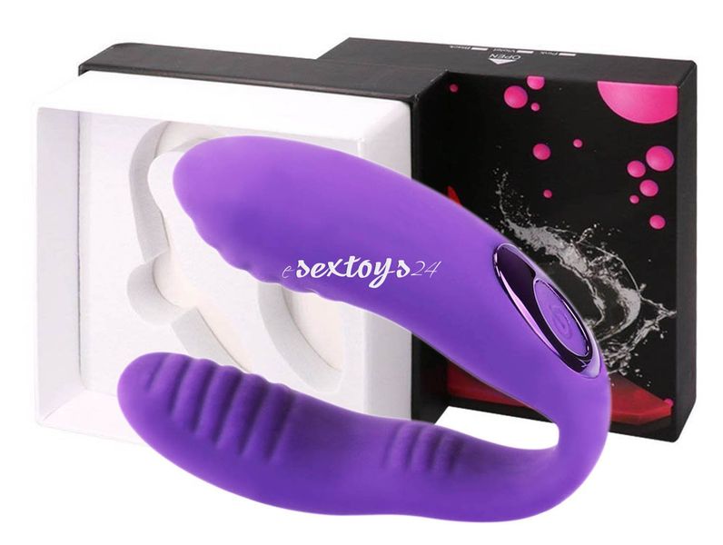 MASAŻER PENISA i POCHWY Wibrator Dla Par 10 PROG. FIOLETOWY zdjęcie 5