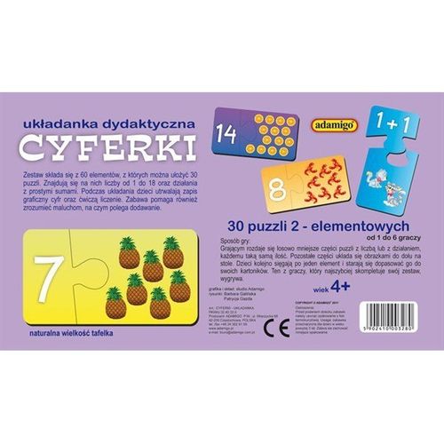 Układanka puzzlowa Cyferki na Arena.pl
