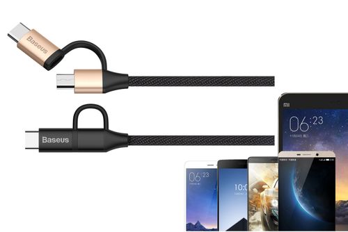 Kabel 2w1 micro USB + Type-C Baseus Yiven 1m na Arena.pl