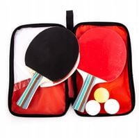 PALETKI DO PING PONGA PIŁECZKI ZESTAW W ETUI