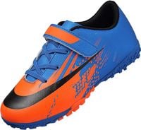 Buty Piłkarskie Dziecięce Turfy Na Rzepy Niebieskie Pomarańczowe Rozmiar 31