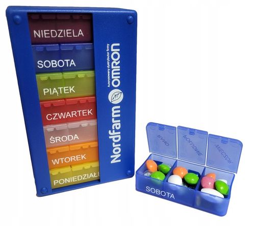 POJEMNIK KASETKA PUDEŁKO NA LEKI TABLETKI 7dni x 3 na Arena.pl