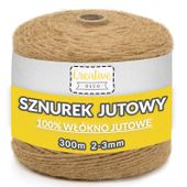 Sznurek jutowy ozdobny do pakowania 3mm 300m