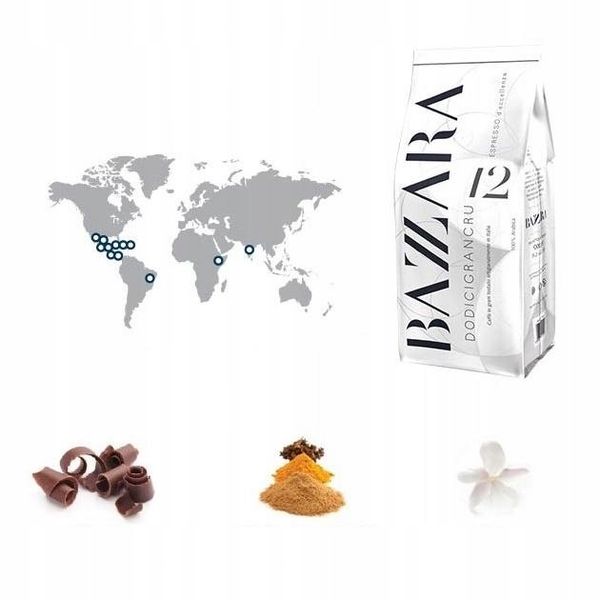 Kawa ziarnista Bazzara Dodicigrancru 250g zdjęcie 5