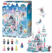 KLOCKI DLA DZIEWCZYNKI ZAMEK KRAINA LODU 1324 EL. ZESTAW KLOCKÓW PAŁAC