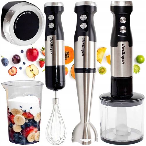 Blender ręczny robot kuchenny 1250W | metalowy mikser, malakser, na Arena.pl