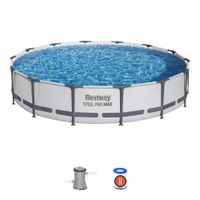 basen stelażowy steel pro max 427x84 14ft bestway 3w1 + pompa + filtr ii