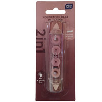 KOREKTOR I KLEJ W TAŚMIE 2w1 NUDE INTERDRUK