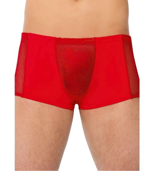 Czerwone siateczkowe bokserki M zdjęcie 1