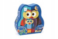 DWUSTRONNE PUZZLE 39 XL SOWA "DZIEŃ I NOC"