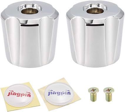 Uchwyt gałka wymienny kran umywalka srebrny 2szt na Arena.pl