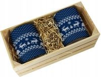 PREZENT ŚWIĄTECZNY ZESTAW KUBKÓW W SKRZYNCE KUBKI