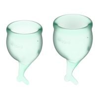 kubeczki menstruacyjne feel secure menstrual cup set satisfyer