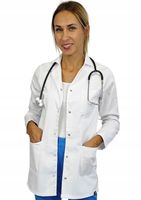 Fartuch Medyczny Damski Classic 100% Bawełna Euro-Styl